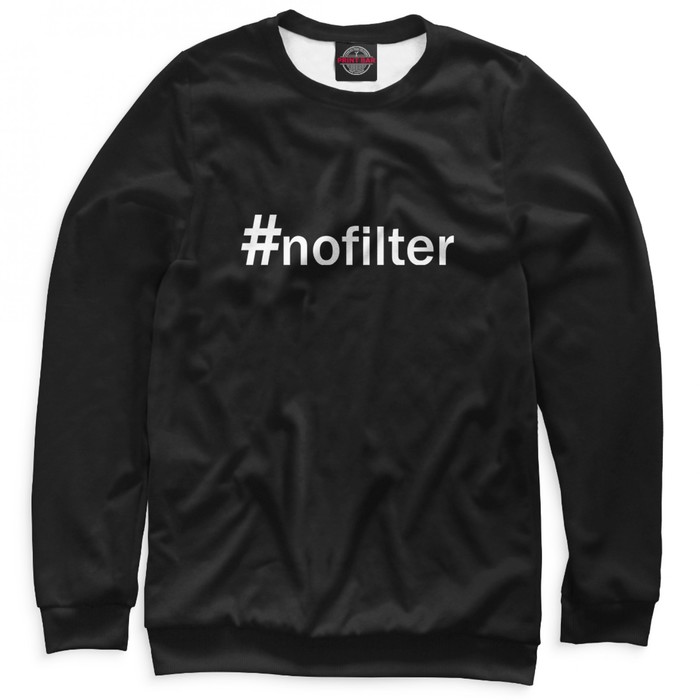 Свитшот женский #nofilter, размер 4XL NAD-681599