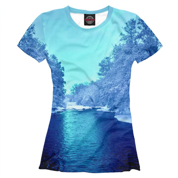 Футболка женская "Зима", размер XXXL GHI-509305