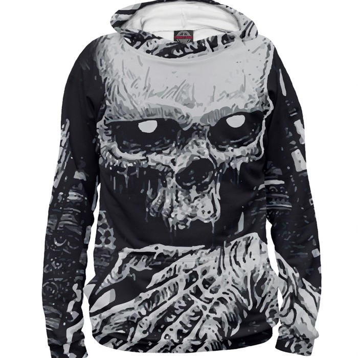 Худи женское "Череп", размер XXXL HAL-454635