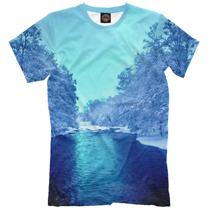 Футболка мужская "Зима", размер S GHI-509305