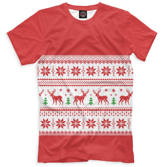 Футболка мужская "Новый Год", размер 4XL NOV-328411