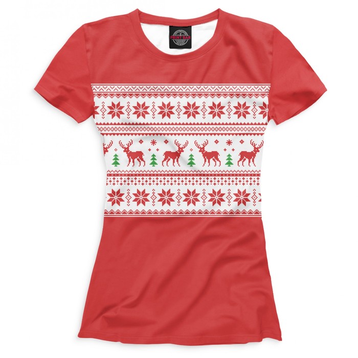 Футболка женская "Новый Год", размер XS NOV-328411