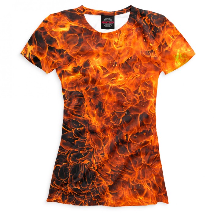 Футболка женская "Огонь", размер XL STI-683453