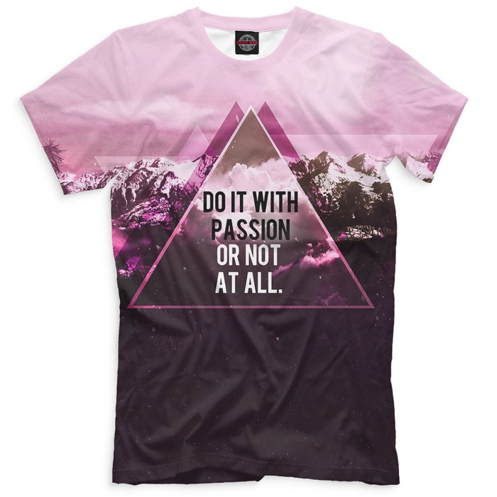 Футболка мужская Do It With Passion or Not at All, размер XXXL NAD-452647