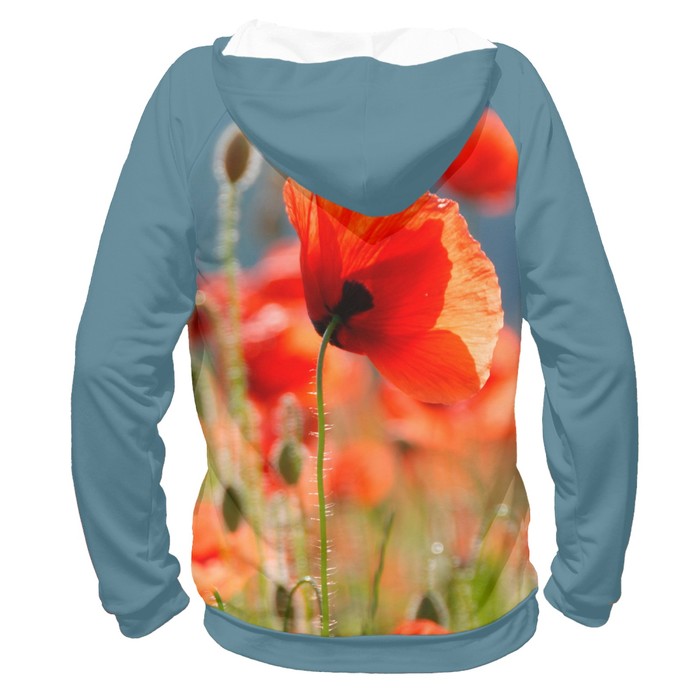 Худи женское "Маки", размер 4XL CVE-929600