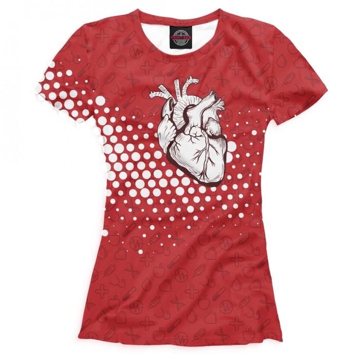 Футболка женская "Сердце", размер L VRC-834443