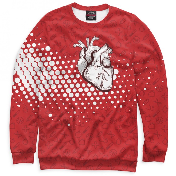 Свитшот мужской "Сердце", размер XXL VRC-834443