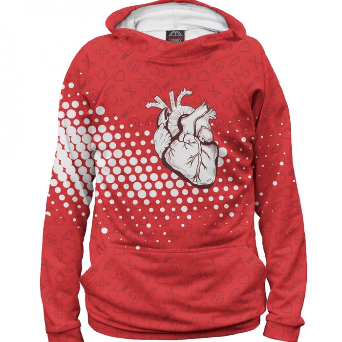 Худи женское "Сердце", размер 4XL VRC-834443