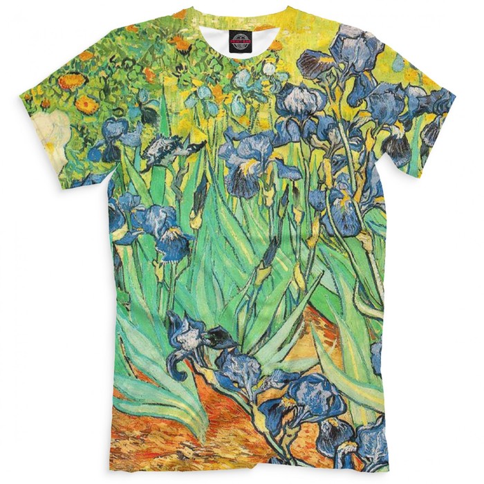 Футболка мужская "Ирисы", размер 5XL GHI-238953