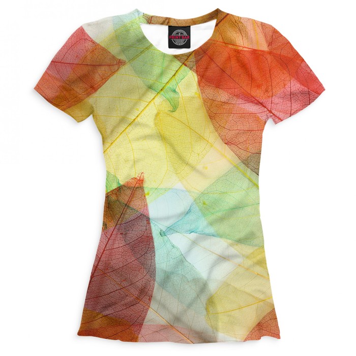 Футболка женская "Листья", размер S CVE-737959