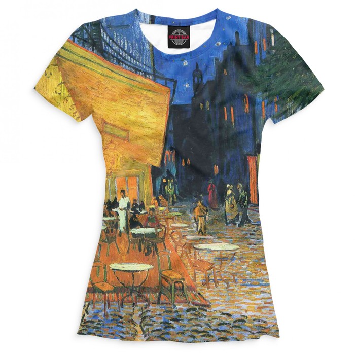 Футболка женская "Ночная терасса кафе", размер XXXL GHI-749427