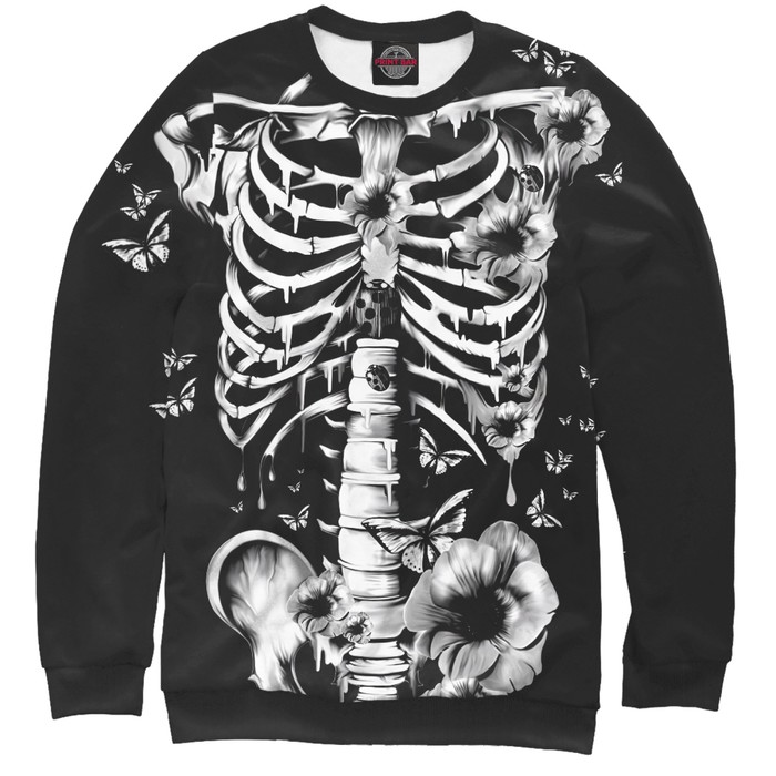 Свитшот мужской Floral Skeleton, размер 5XL DAR-299228