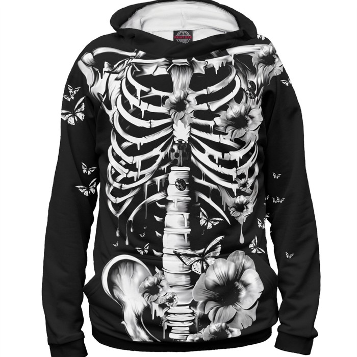 Худи мужское Floral Skeleton, размер XXXL DAR-299228