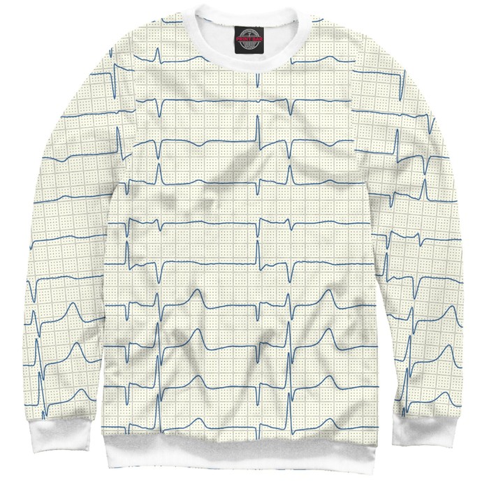 Свитшот мужской "ЭКГ", размер XXL VRC-130000