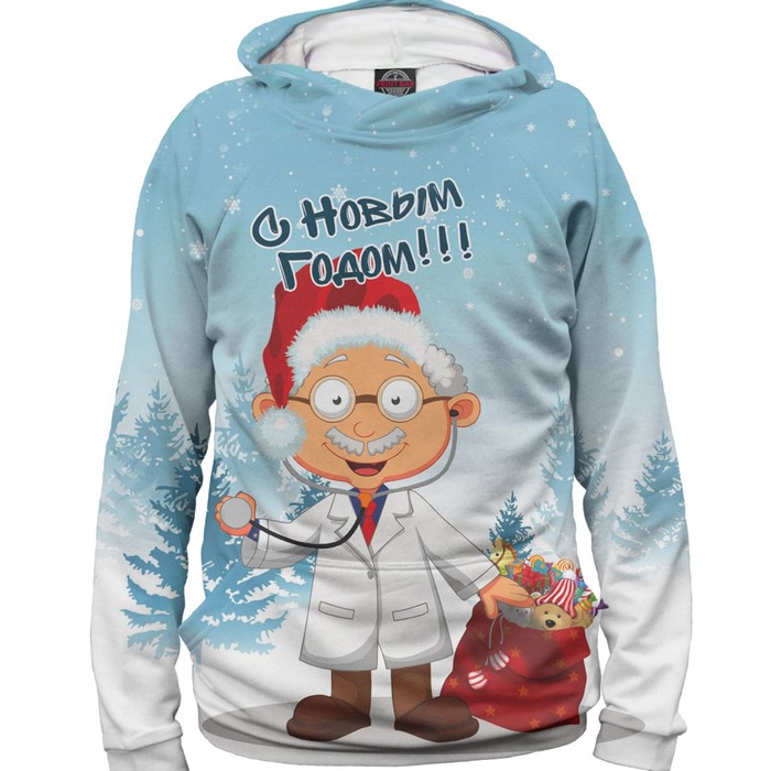 Худи мужское "Доктор Дед Мороз", размер 4XL VRC-995816