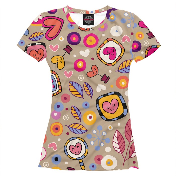 Футболка женская Love, размер 5XL 14F-236646