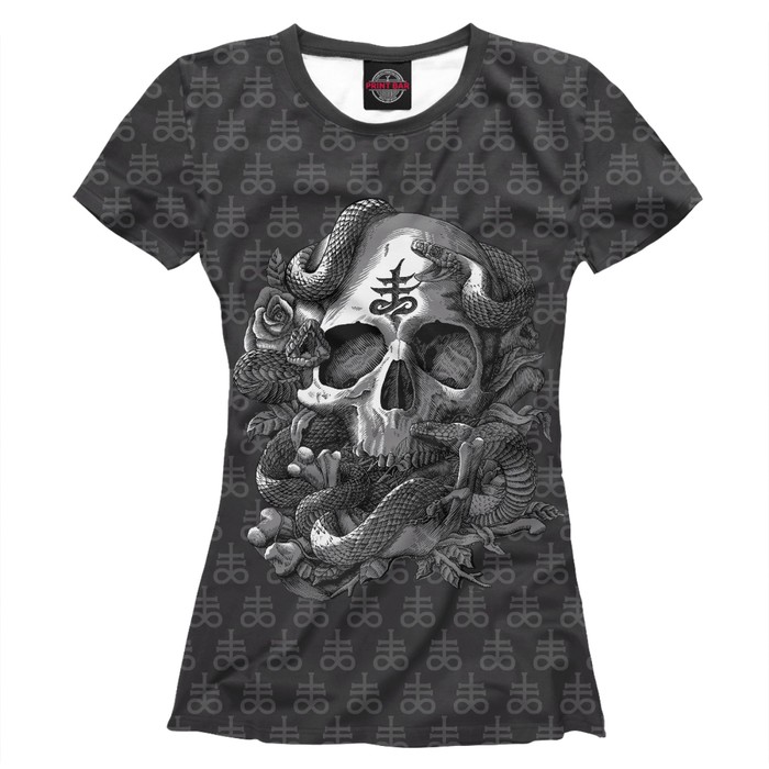 Футболка женская Satan Skull, размер L DAR-920486