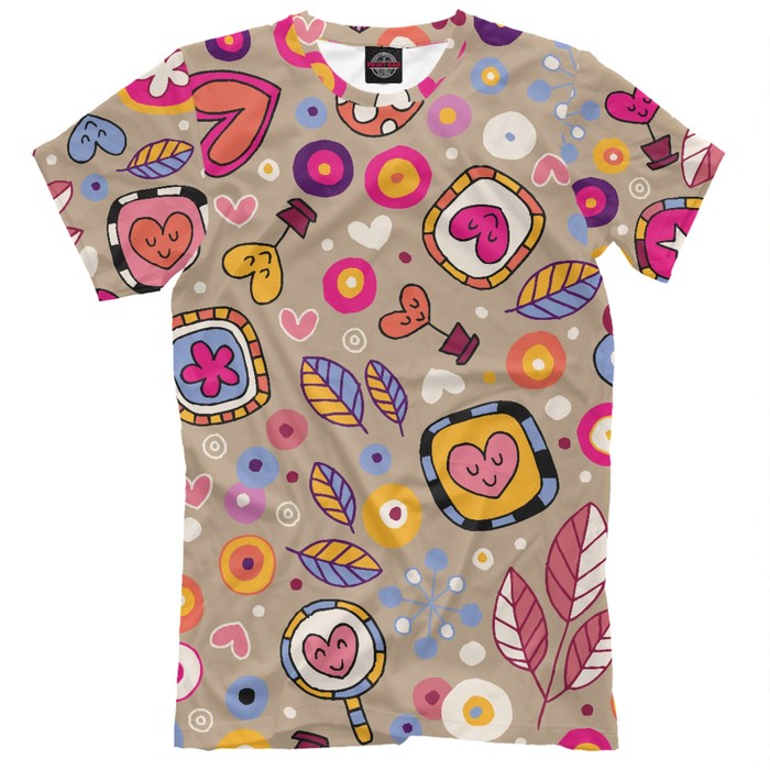 Футболка мужская Love, размер 5XL 14F-236646