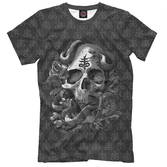 Футболка мужская Satan Skull, размер 4XL DAR-920486