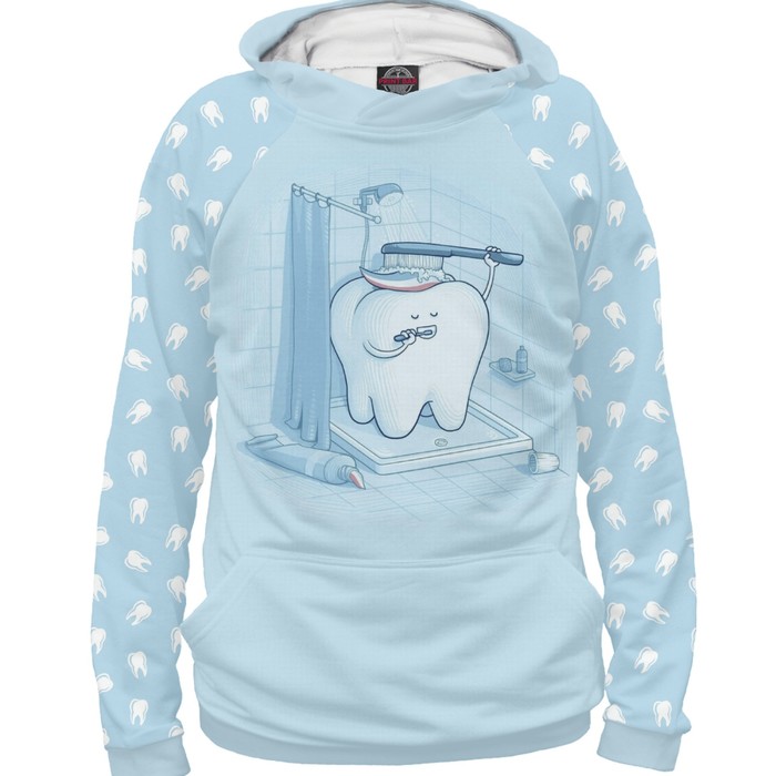 Худи женское "Зубик Моется", размер L VRC-727398