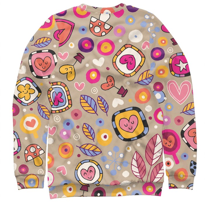 Свитшот мужской Love, размер 5XL 14F-236646