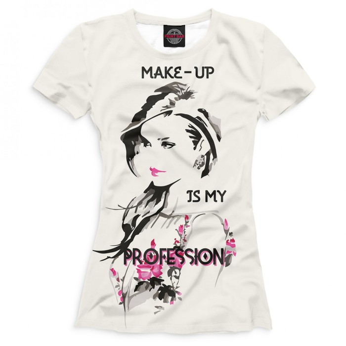 Футболка женская "Мейкап", размер 4XL VSG-881222