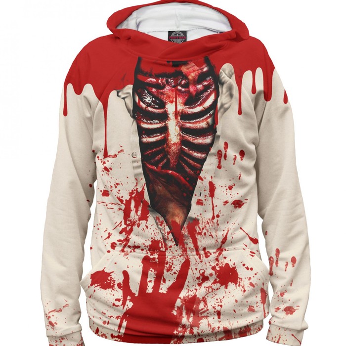 Худи мужское "Грудная клетка", размер XXXL HAL-232424