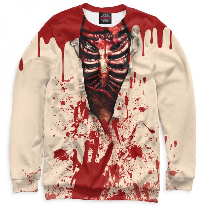 Свитшот женский "Грудная клетка", размер M HAL-232424