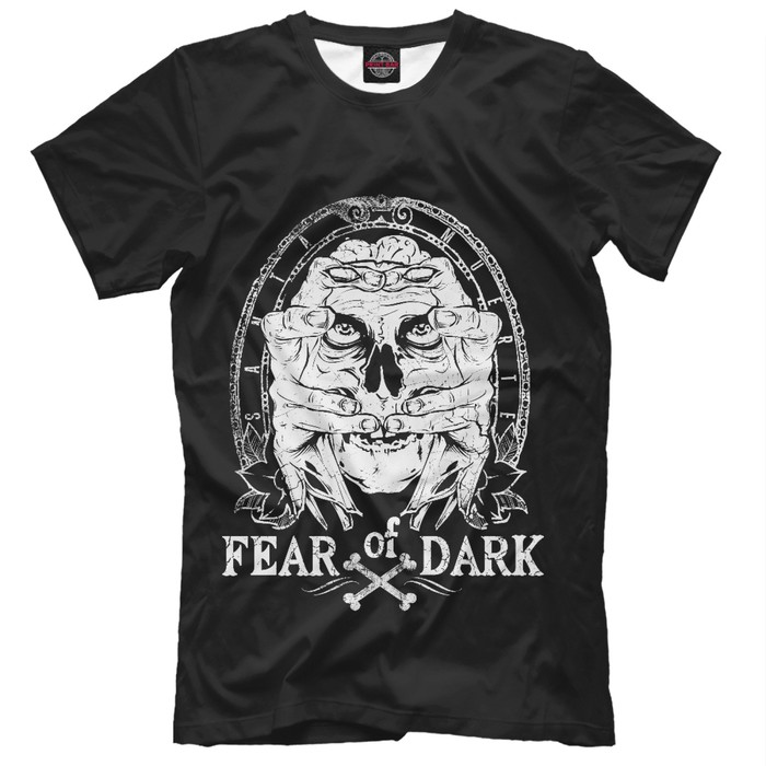 Футболка мужская Fear of Dark, размер XXXL SKU-982194