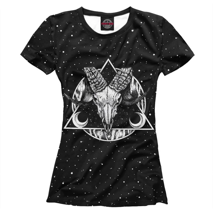 Футболка женская "Демонический баран", размер XXXL DAR-705284