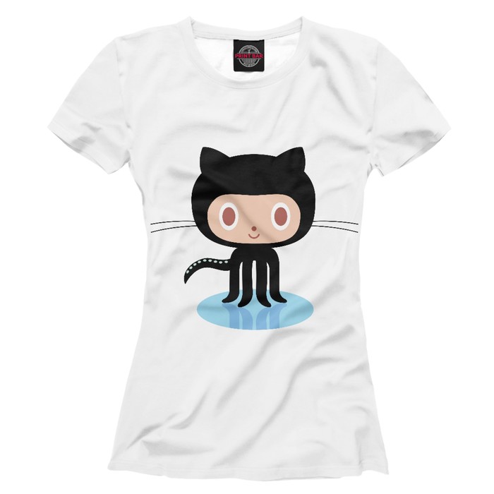 Футболка женская GIthub, размер M ITT-673704
