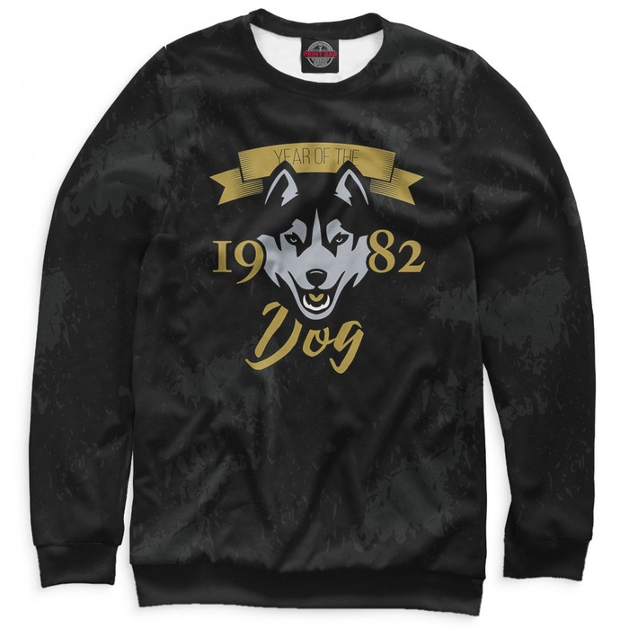 Свитшот женский "Год собаки — 1982", размер L DVD-177969