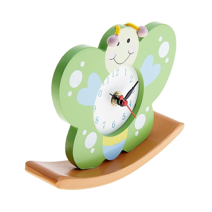 Часы настольные "Бабочка", 19х18 см