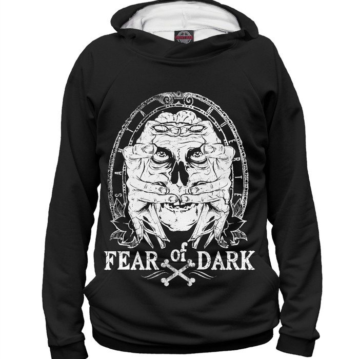 Худи женское Fear of Dark, размер XXXL SKU-982194