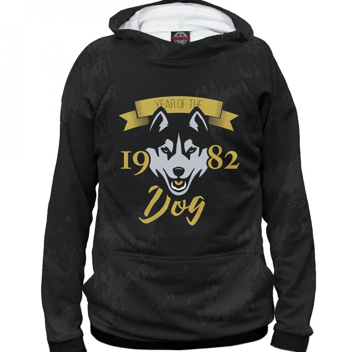 Худи женское "Год собаки — 1982", размер S DVD-177969
