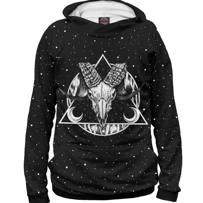 Худи женское "Демонический баран", размер 4XL DAR-705284