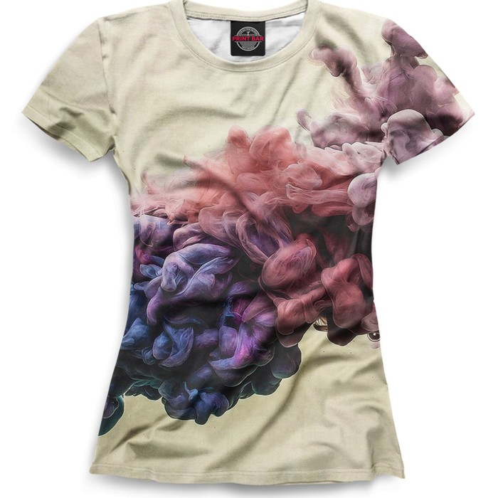 Футболка женская "Цветной дым", размер XXXL ABS-384666
