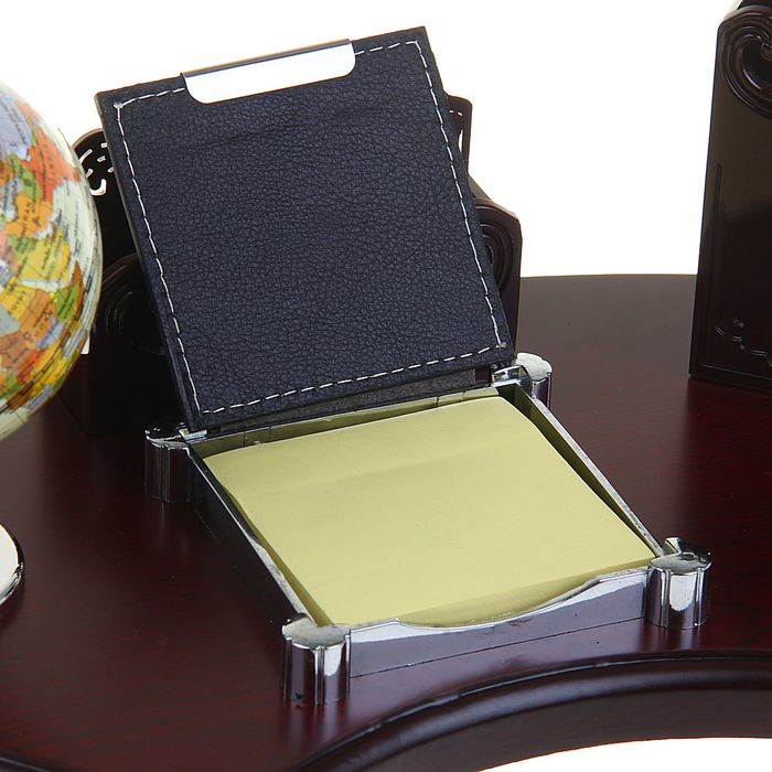 Набор настольный «Престиж»: глобус, визитница, блок для бумаги, подставка для ручек