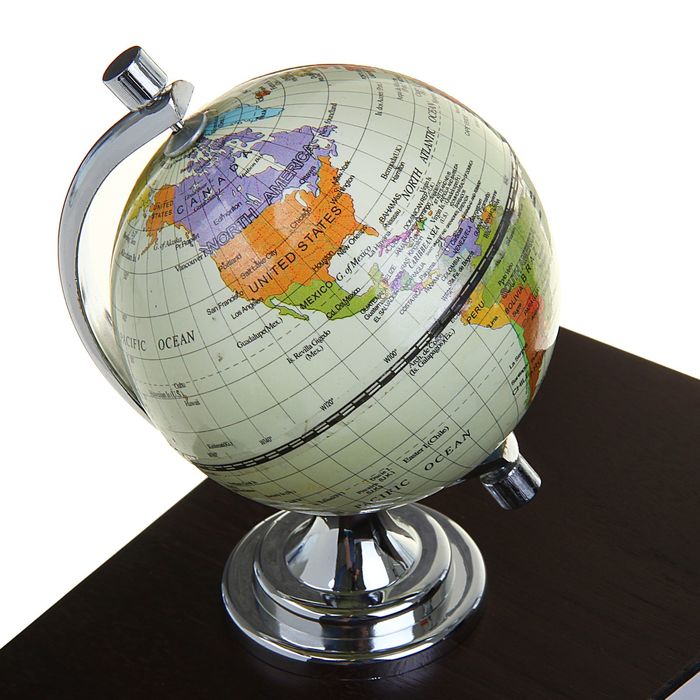 Набор настольный «Успех»: глобус, подставка для ручек, визитница, блок для бумаги, лоток для скрепок