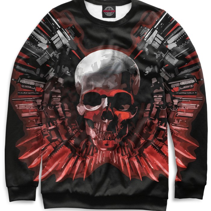 Свитшот женский Skull, размер 4XL SKU-587516