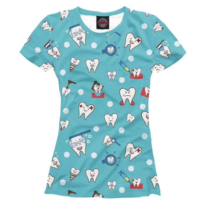 Футболка женская "Зубки", размер 2XS VRC-405286