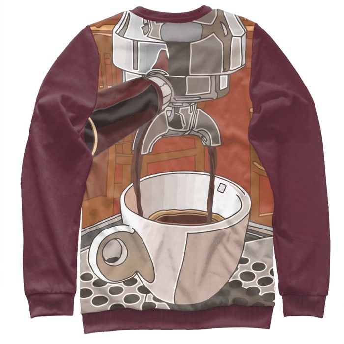 Свитшот женский "Кофе машина", размер XS BAR-242563