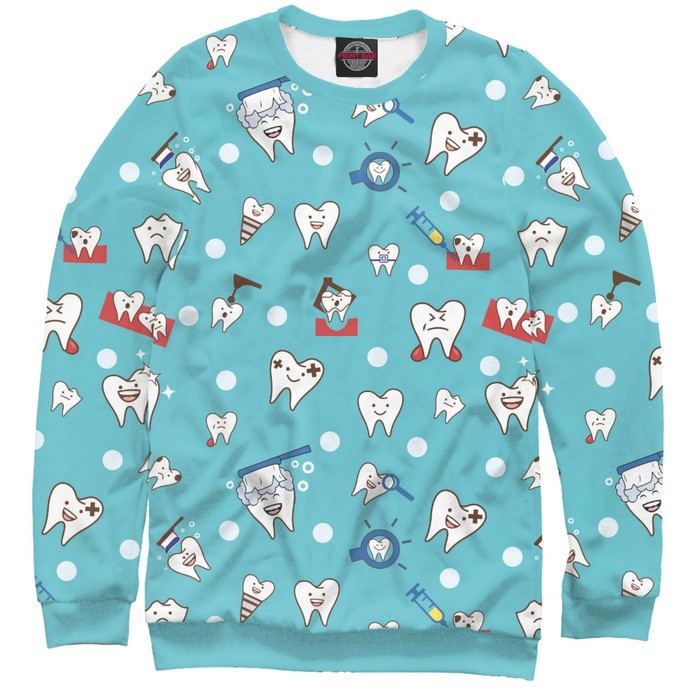 Свитшот женский "Зубки", размер S VRC-405286