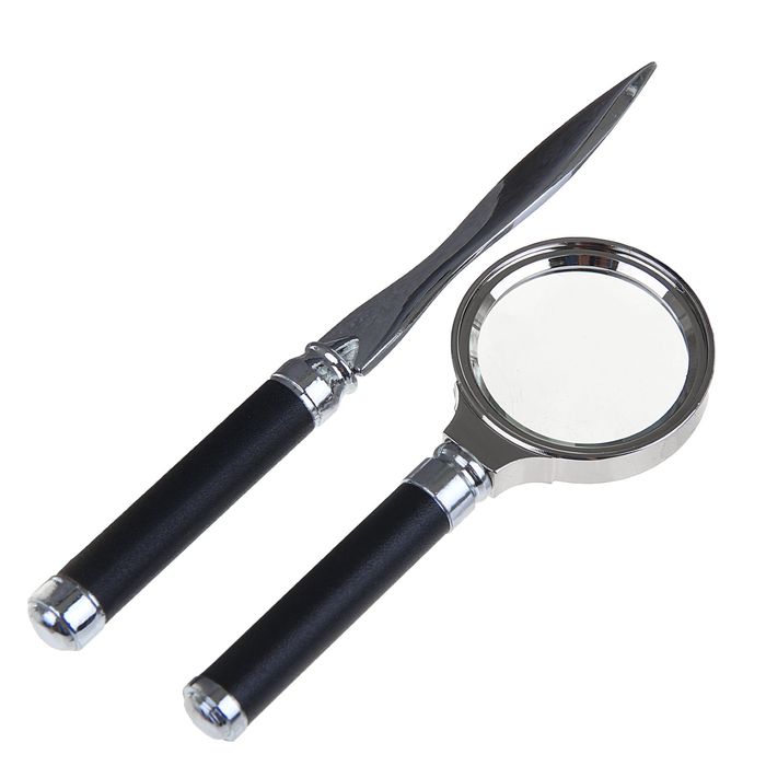 Набор настольный «Визави»: глобус, блок для бумаги, визитница, лупа, нож для писем