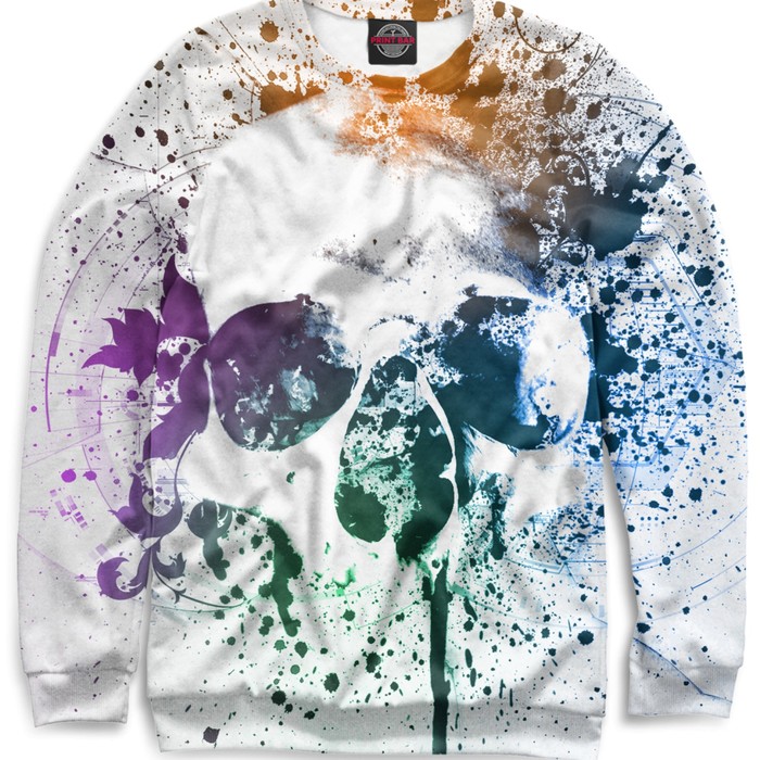 Свитшот женский Skull, размер XXXL SKU-916803