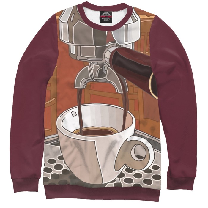 Свитшот женский "Кофе машина", размер XXXL BAR-242563