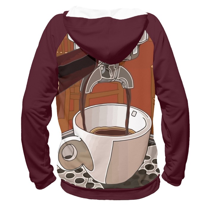 Худи женское "Кофе машина", размер XXL BAR-242563