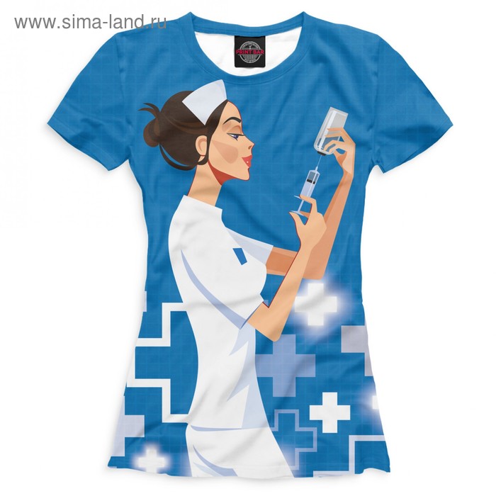 фото Футболка женская «медсестра», размер xl print bar