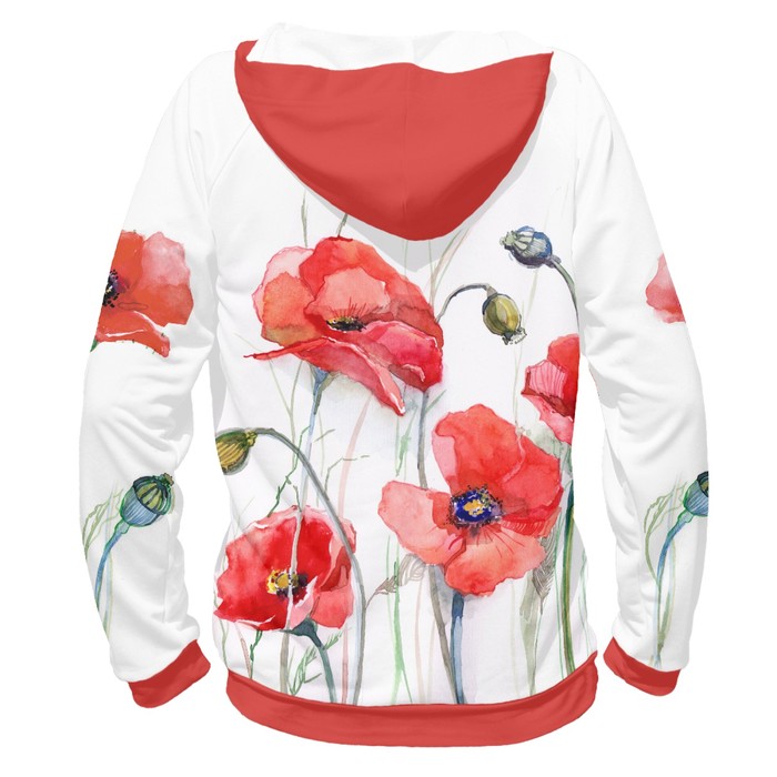 Худи женское "Маки", размер XS CVE-880937