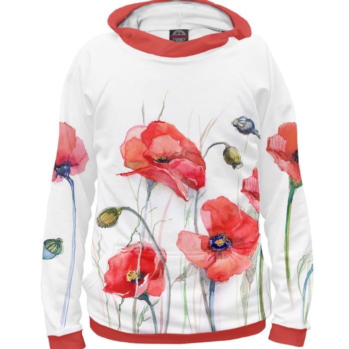 Худи женское "Маки", размер XL CVE-880937